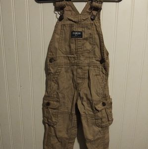 Khaki pants overalls